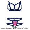 CandyMan Ensemble Thong et harnais Aghai Bleu-Rose